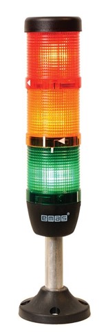 IK Series Three Level 24V AC/DC 100mm Tube Plastic Base LED Tower 50mm